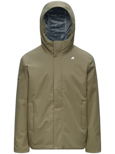 K-way Quilted Lightweight Puffer Coat For Men In Green