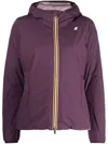 K-way R&d Hooded Puffer Jacket In Purple