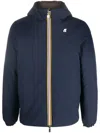 K-way R&d Reversible Logo-appliqué Down Jacket In Blue