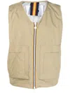 K-way R&d K-way Barnel 2.1 Amiable Silver Vest In Neutrals
