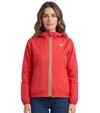 K-way Red Logo Hood Jacket In Red