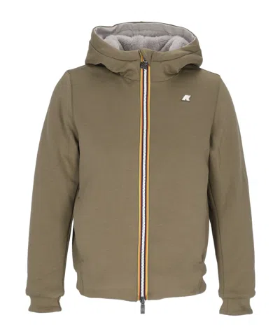 K-WAY REVERSIBLE FAUX-FUR JACKET