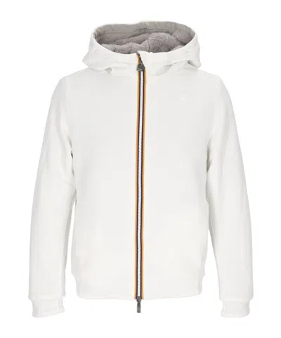 K-way Reversible Logo Coat In White