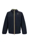 K-way Reversible Short Jacket With Breathable Design In Blue