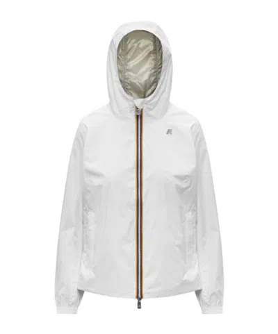 K-way Reversible Zip Hooded Jacket In White