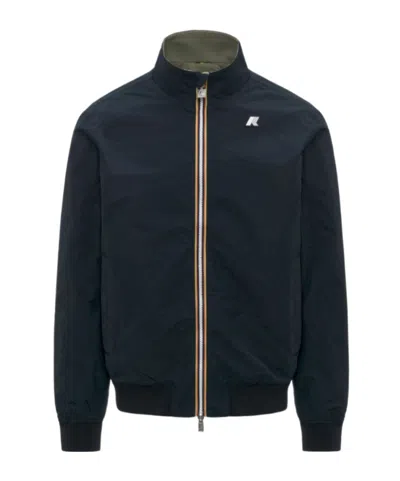 K-way Amaury Stretch Nylon Jersey In Blue