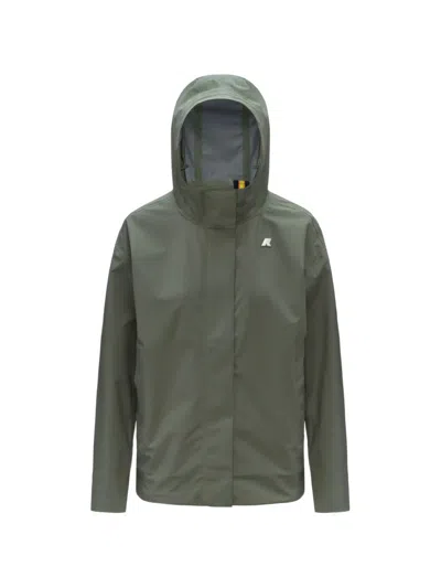 K-way Rose Stretch Hooded Jacket In Multi