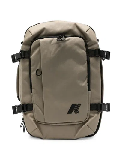 K-way Salomette Logo-print Buckled-strap Backpack In Pink