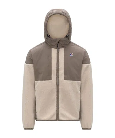 K-way Samson 4.0 Fleece Hooded Jacket In Brown