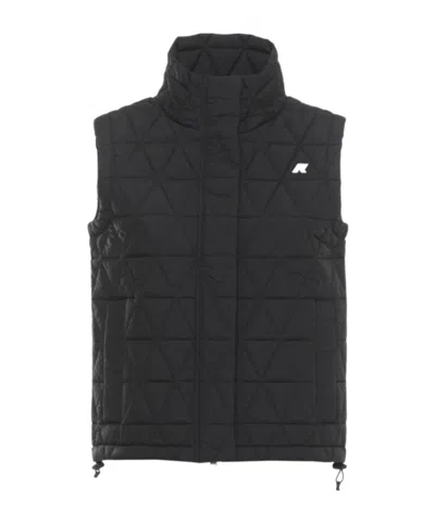 K-way Satine Diamond Quilted Warm Jacket In Black