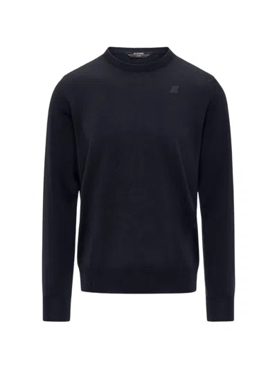 K-way Sebastien Crew-neck Sweater In Black