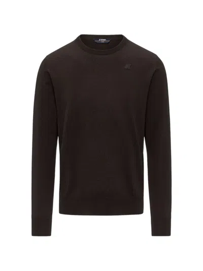 K-way Sebastien Crew-neck Sweater In Brown