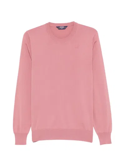 K-way Sebastien Crew-neck Sweater In Pink