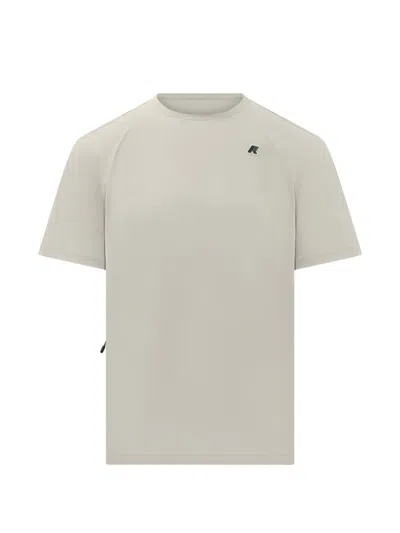 K-way Sergine Logo-patch T-shirt In Gray