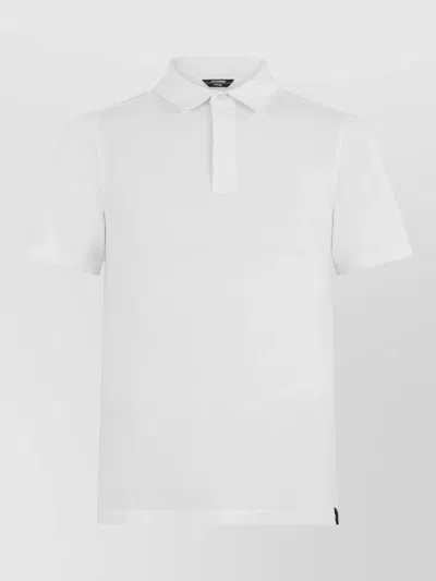 K-way Short Sleeve Cotton Polo Shirt In White