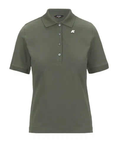 K-way Short-sleeve Polo T-shirt In Green