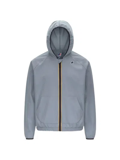 K-way Sia Hooded Jacket In Blue