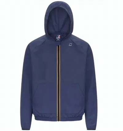 K-way Sia Stretch Fleece Hooded Jacket In Blue