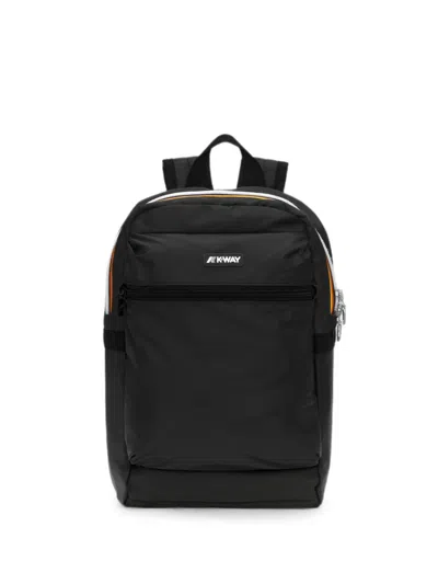 K-way Small Laon Logo-patch Backpack In Black