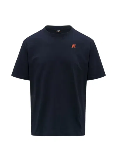 K-way Solo Logo-detail T-shirt In Blue
