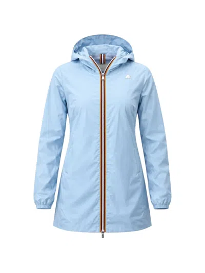 K-way Sophie Hooded Jacket In Blue