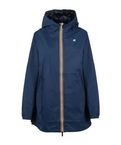K-way Sophie Plus Hooded Jacket In Blue