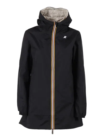 K-way K Way Sophie Plus Reversible Hooded Jacket In Multicolor