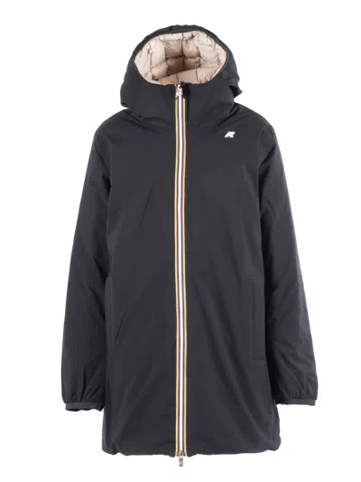 K-way K Way Sophie Plus Reversible Hooded Jacket In Multicolor