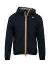 K-way Stretch Dot Jacket In Blue