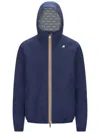 K-way Stretch Dot Jacket In Blue
