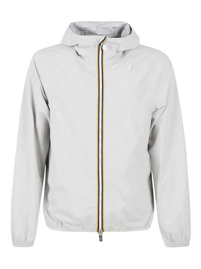 K-way Stretch Dot Jacket In Gray