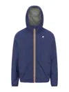 K-way Stretch Nylon Jacket In Blue