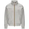 K-way Stretch Nylon Jacket For Men With Hidden Hood In White