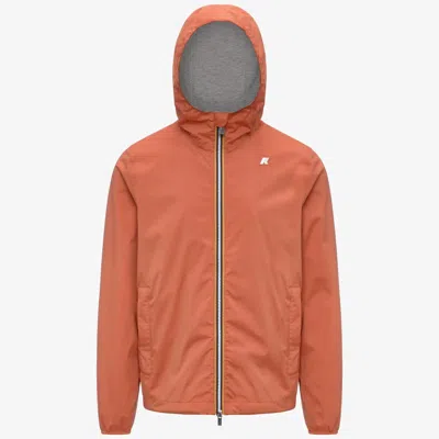 K-way Stretch Nylon Jersey Mini Jacket In Orange Brownish