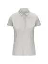 K-way White Solid Shirt Collar Polo In Gray