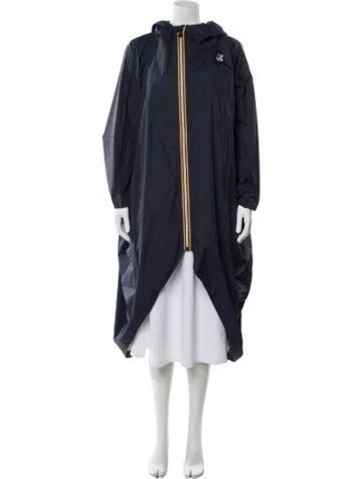 Pre-owned K-way Striped Jacket In Blue