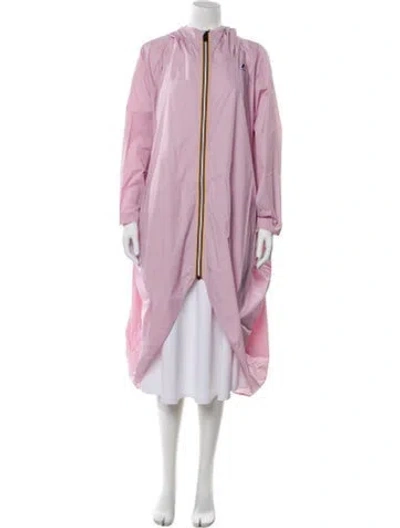 Pre-owned K-way Striped Jacket In Purple