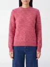 K-way Valery Buttoned Yarn Pull Over In Pink