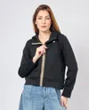 K-way Black Solid Hood Sweatshirt In Black