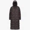 K-way Long-sleeved Down Jacket In Black