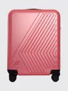 K-way Eudoxie Cabin Trolley Suitcase Hard Shell In Red