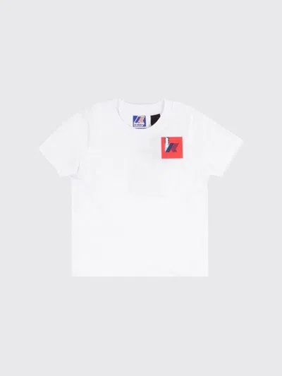 K-way Kids'  Tシャツ ボーイ カラー ホワイト In White