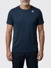 K-way Navy Blue Logo T-shirt In Blue
