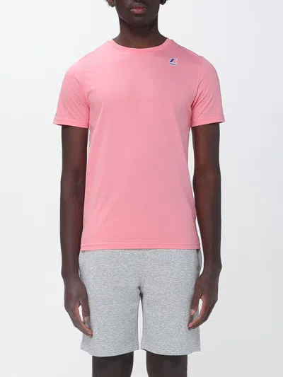 K-way T-shirt  Men Color Pink