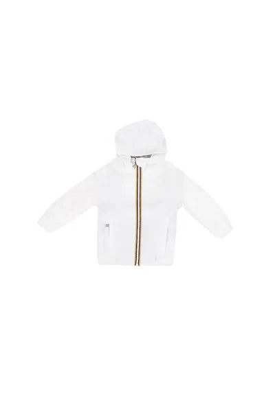 Kway Kids'  Unisex Junior Jacket K2148nw 001# P. Lily Stretch Poly Jersey White