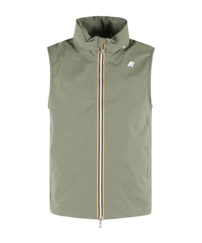 K-way Valen Logo Gilet In Green