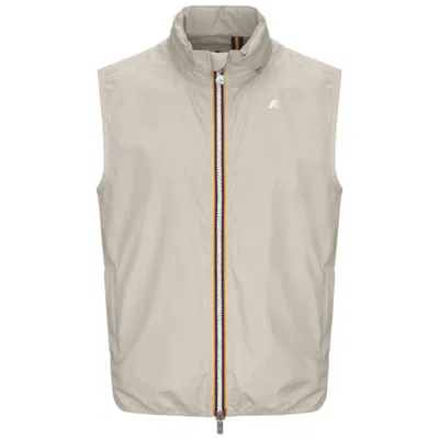 K-way Valen Stretch Jersey Sleeveless Jacket In Gray