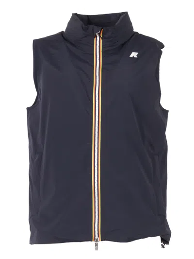 K-way Valen Stretch Nylon Jersey Vest In Blue