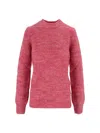 K-way Valery Buttoned Yarn Pull Over In Pink