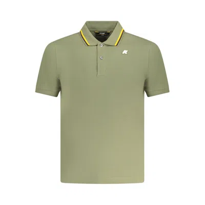 K-way Verde Cotton Men Polo In Green